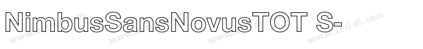 NimbusSansNovusTOT S字体转换